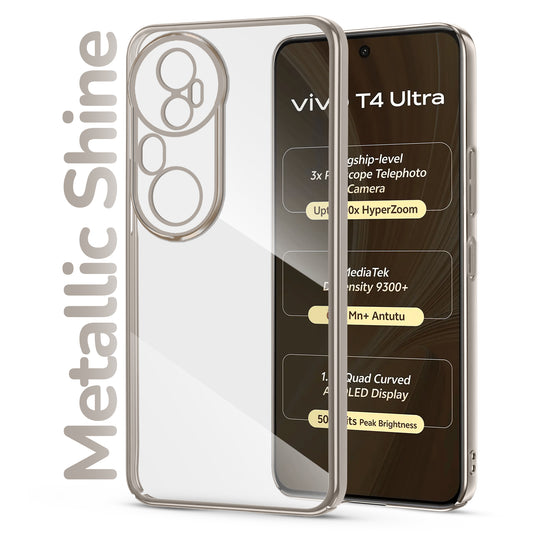 Shiny Edge Hard Case For Vivo T4 Ultra 5G