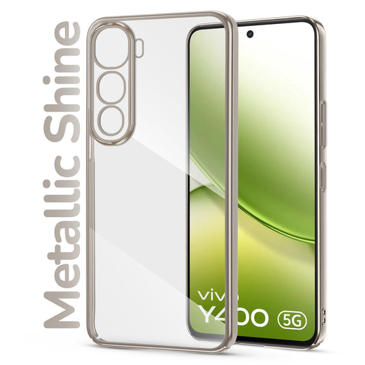 Shiny Edge Cuts Case for Vivo Y400 5G