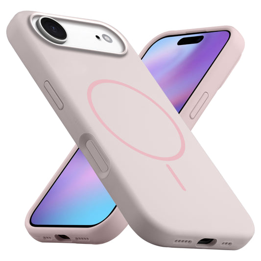Liquid Silicon With Microfiber Lining Back Case For Apple iPhone 17 Air (MagSafe Compatible)