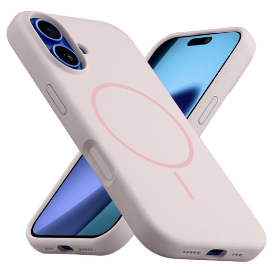 Liquid Silicon With Microfiber Lining Back Case For Apple iPhone 17 (MagSafe Compatible)