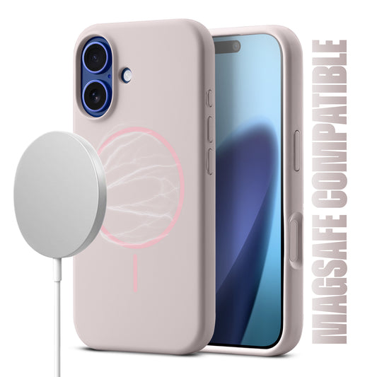 Liquid Silicon With Microfiber Lining Back Case For Apple iPhone 17 (MagSafe Compatible)