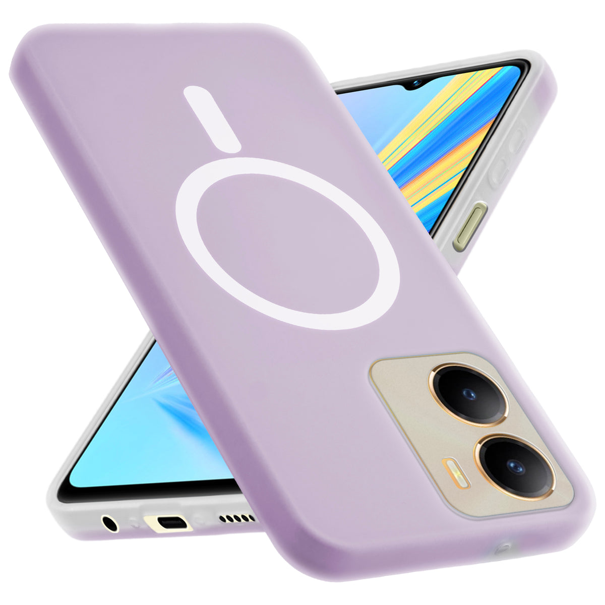 Classic Matte Silicone Back Case for Vivo T2x 5G