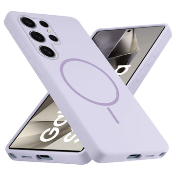 MagSafe Compatible Liquid Silicone Case For Samsung S24 Ultra 5G