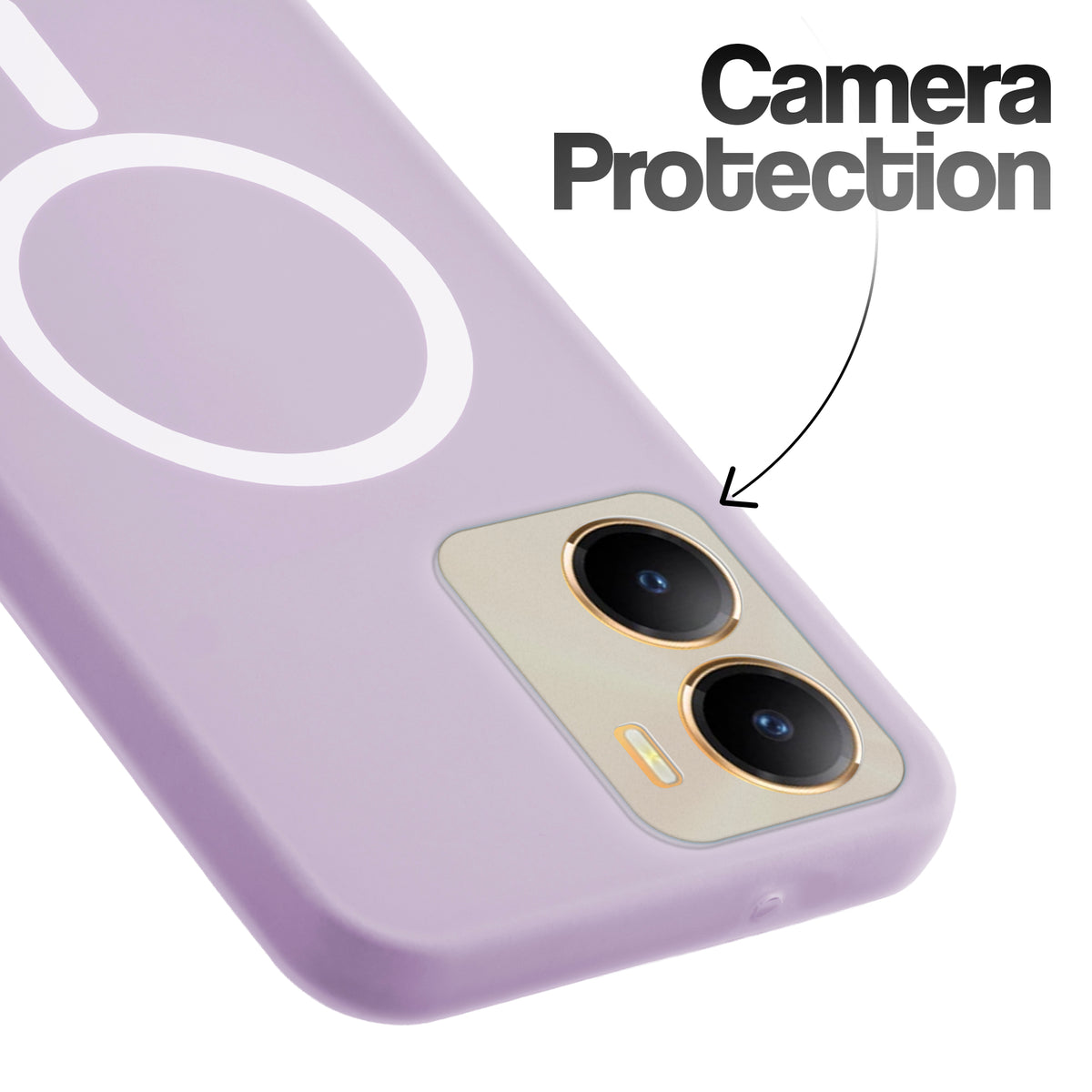 Classic Matte Silicone Back Case for Vivo T2x 5G