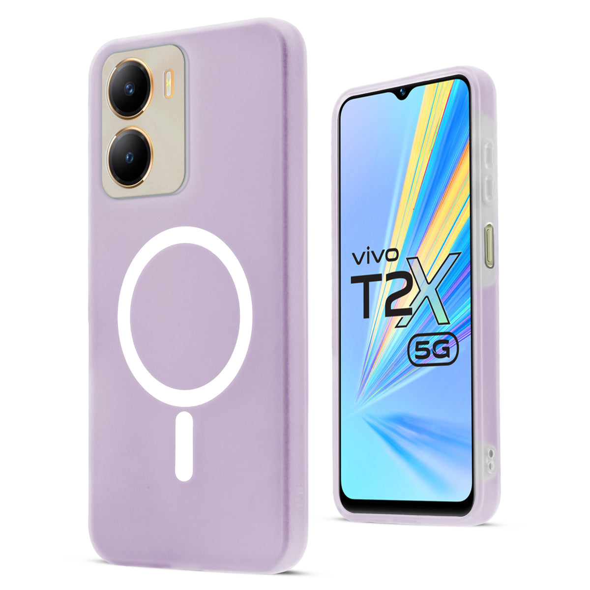 Classic Matte Silicone Back Case for Vivo T2x 5G