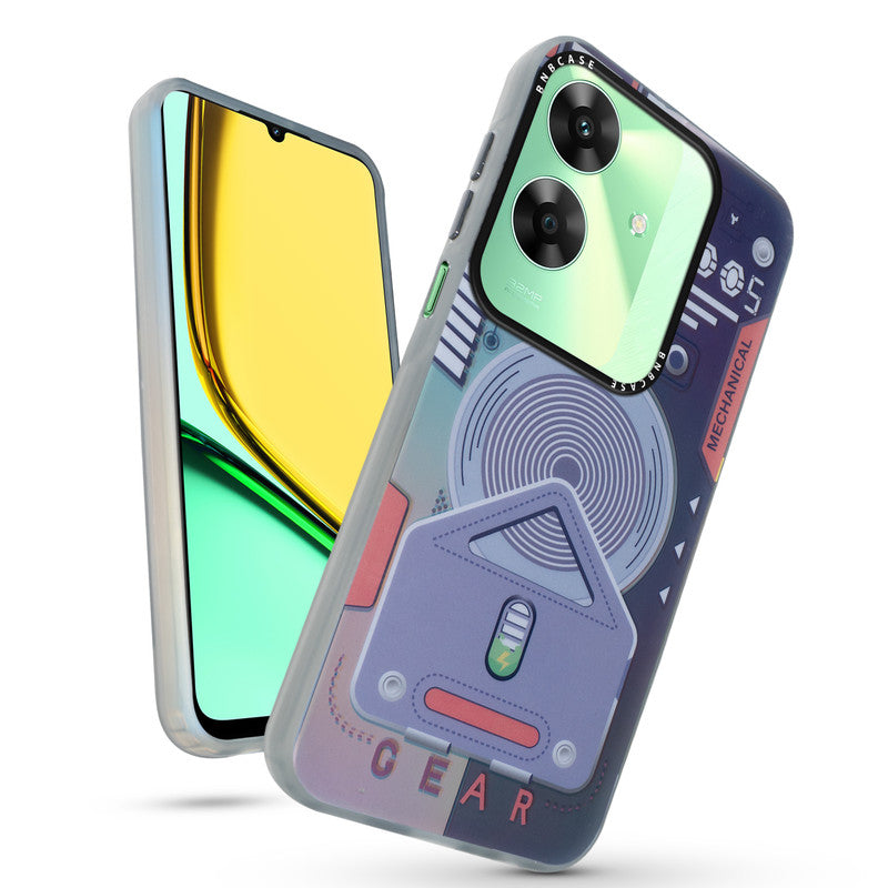 Rainbow Circuit Print Hard Case For Realme C61