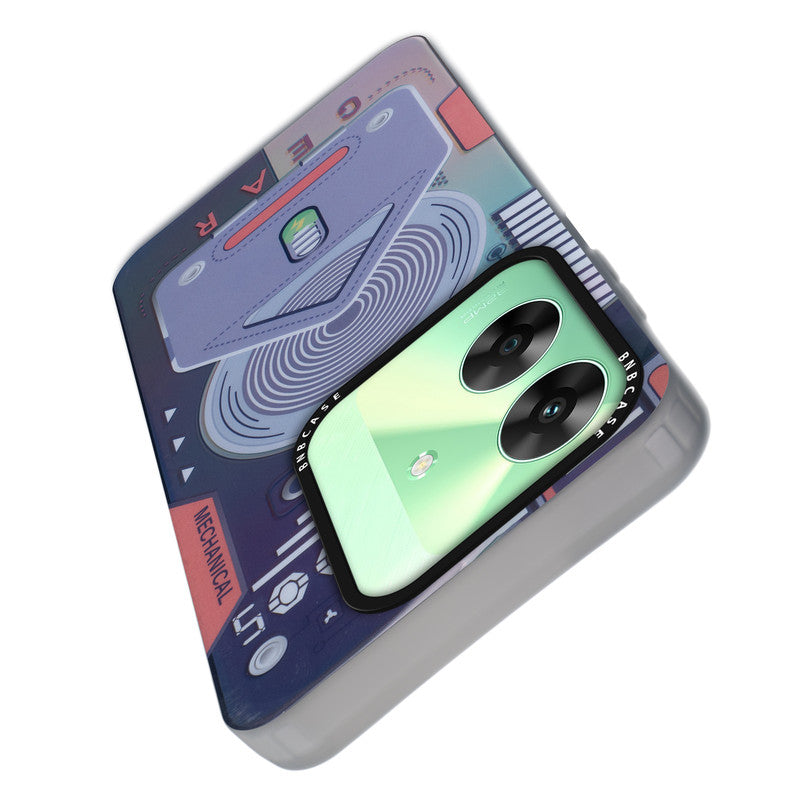 Rainbow Circuit Print Hard Case For Realme C61