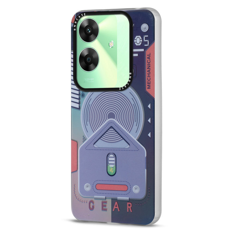 Rainbow Circuit Print Hard Case For Realme C61