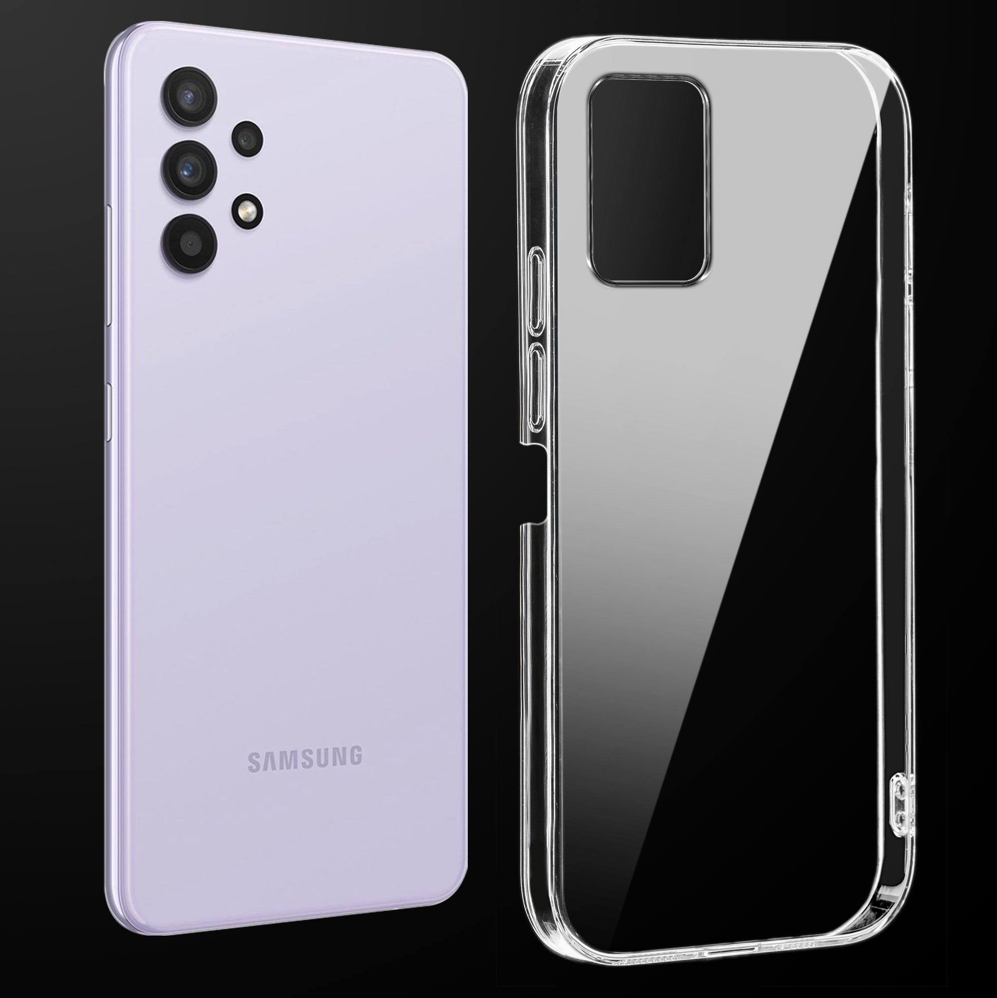 Crystal Clear Hard Back Anti-Yellowing Phone Case For Samsung M32 5G
