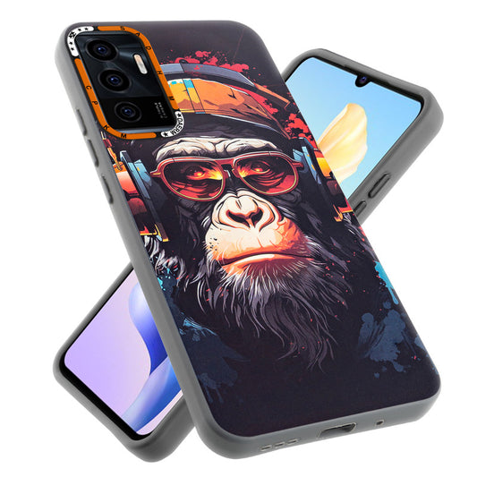 Dark Elegant Wild Creatures Printed Back Cases For Vivo V23E 5G