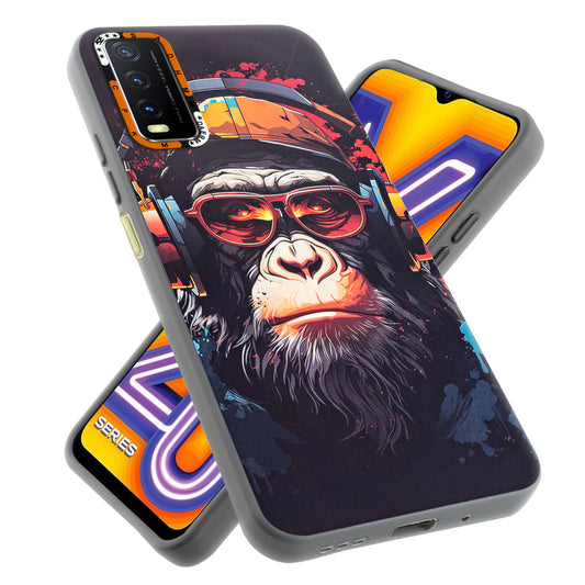 Dark Elegant Wild Creatures Printed Back Cases For Vivo Y20