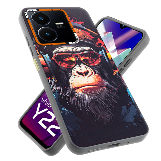 Dark Elegant Wild Creatures Printed Back Cases For Vivo Y22