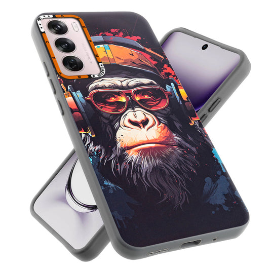 Dark Elegant Wild Creatures Printed Back Cases For Oppo Reno 12 5G