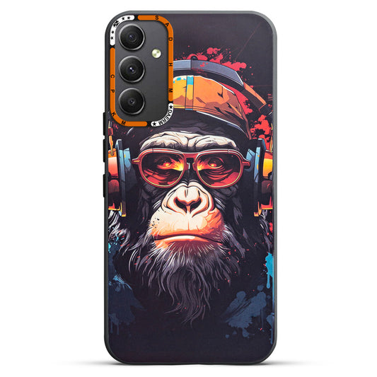 Dark Elegant Wild Creatures Printed Back Cases For Samsung A34 5G