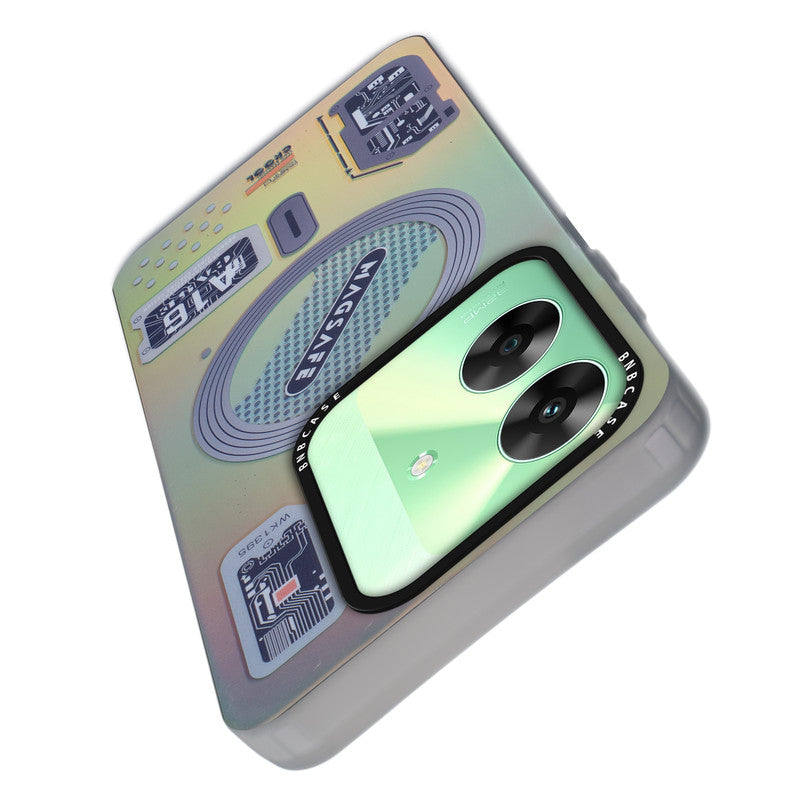Rainbow Circuit Print Hard Case For Realme C61