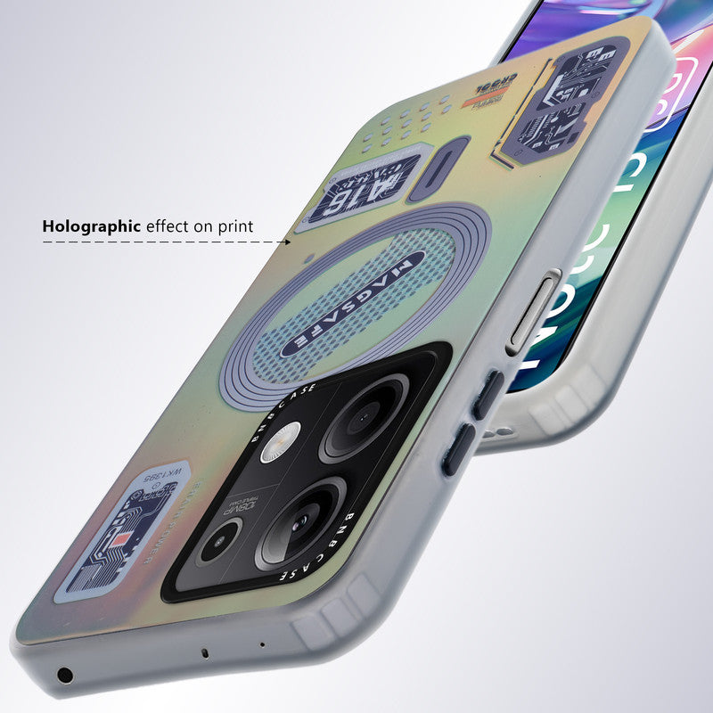 Rainbow Circuit Print Hard Case For Redmi Note 13 5G