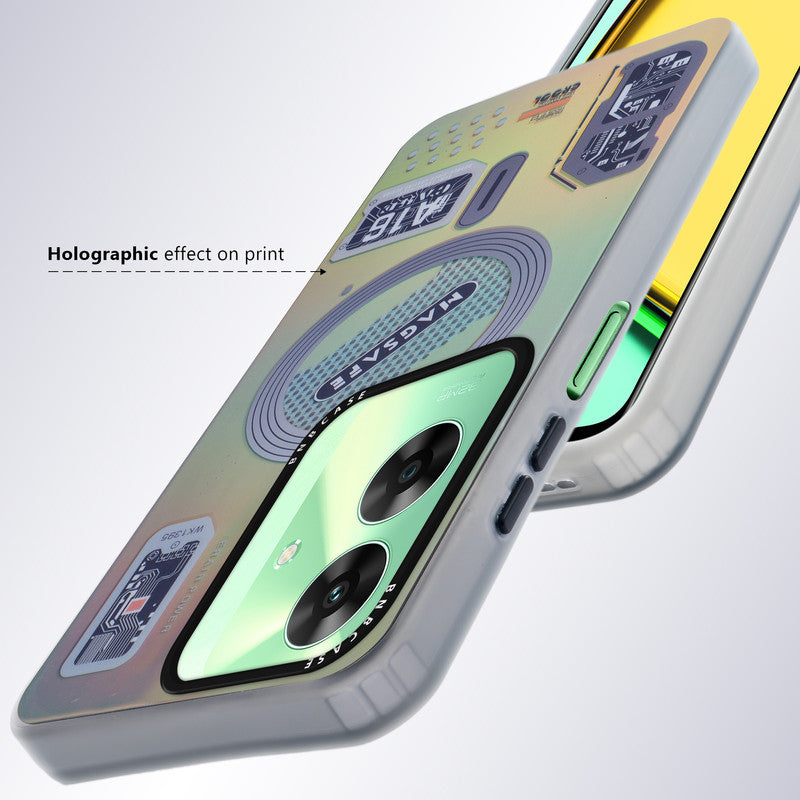 Rainbow Circuit Print Hard Case For Realme C61