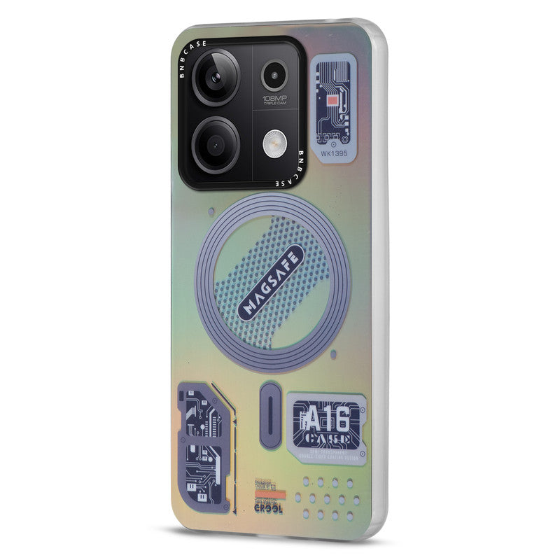 Rainbow Circuit Print Hard Case For Redmi Note 13 5G