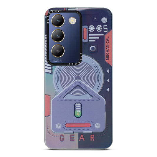 Colorful Reflective Circuit Prints Hard Back Protector Case For Vivo Y200e 5G