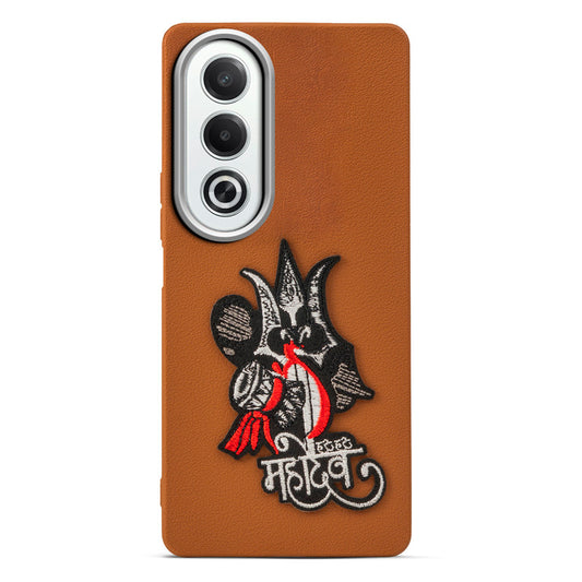 Sleek Textured Silicone Case for Oppo K12x 5G Featuring Divine Embroidery on the Back