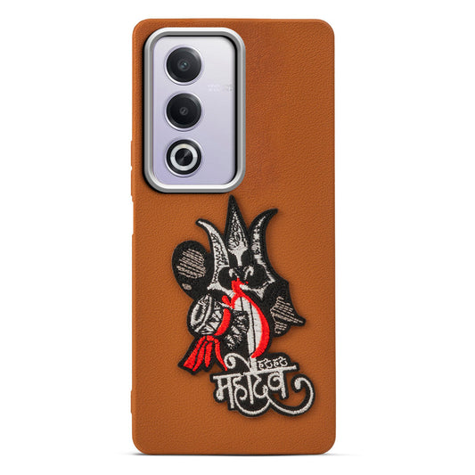Sleek Textured Silicone Case for Oppo A3 Pro 5G Featuring Divine Embroidery on the Back