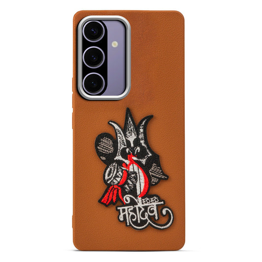 Sleek Textured Silicone Case for Samsung A56 5G Featuring Divine Embroidery on the Back