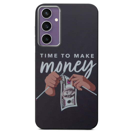 Rugged Hard Back Printed Case For Samsung S23 FE 5G with Metal Ring Camera Protection and Buttons