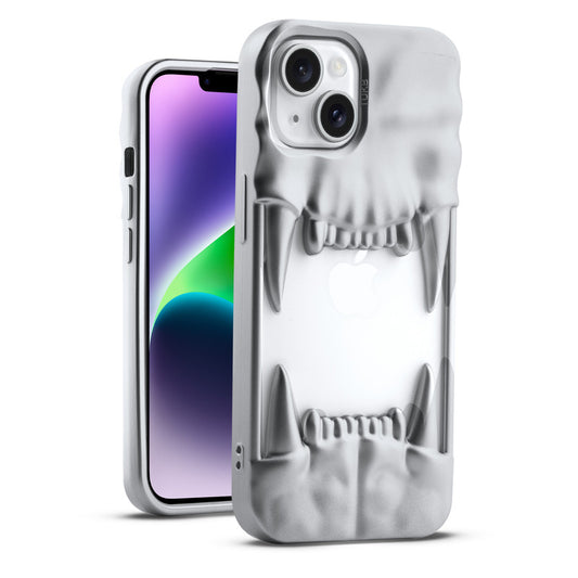 3D Tiger Fang Back Case for Apple iPhone 14 Plus, A Wild and Fearless Vibe