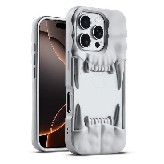 3D Tiger Fang Back Case for Apple iPhone 16 Pro, A Wild and Fearless Vibe