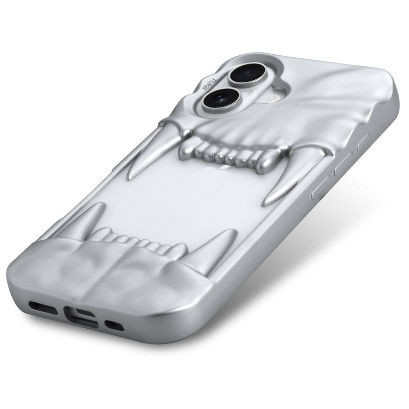 3D Tiger Fang Back Case for Apple iPhone 16 Plus, A Wild and Fearless Vibe