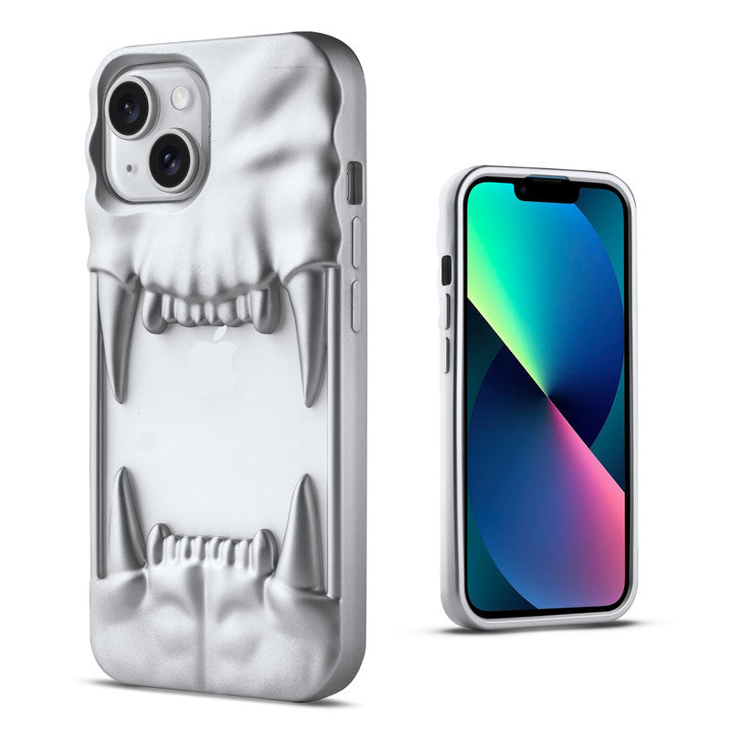 3D Tiger Fang Back Case for Apple iPhone 13, A Wild and Fearless Vibe
