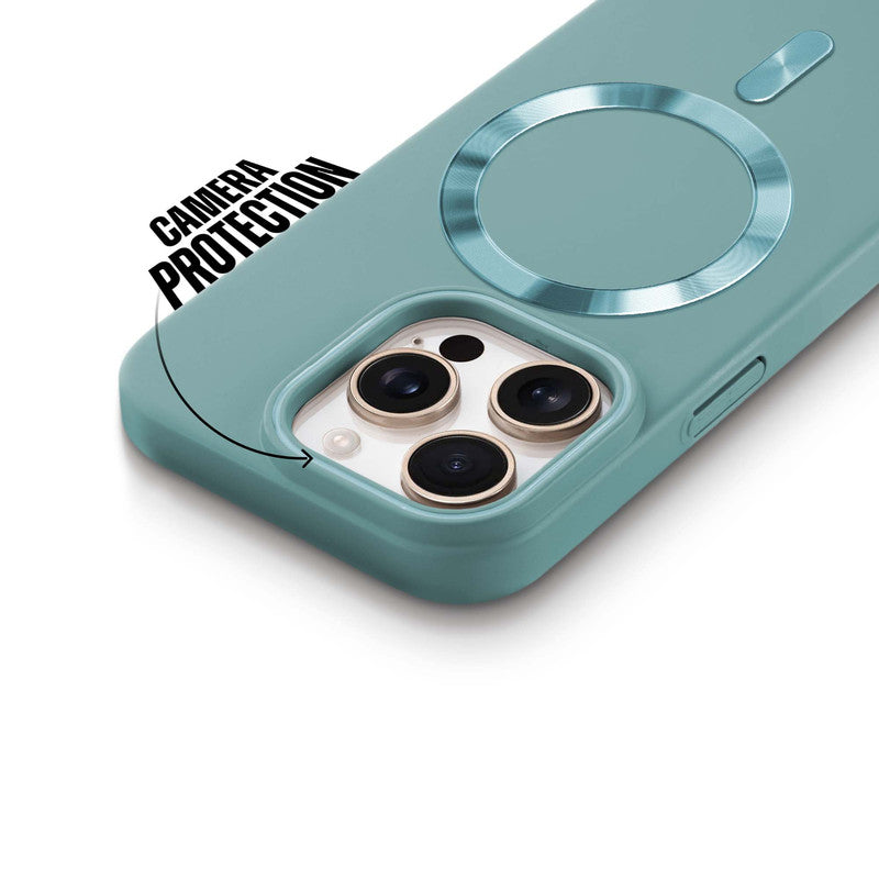 Hard Back Magnetic Case for Apple iPhone 15 Pro Max with Wireless Charging Support