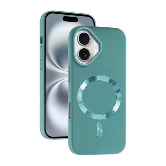 Hard Back MagSafe Case for Apple iPhone 16, Durable Design & Shiny MagSafe Ring