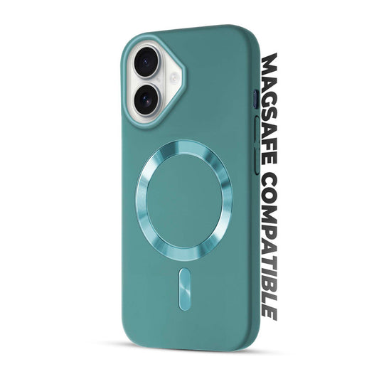 Hard Back MagSafe Case for Apple iPhone 16, Durable Design & Shiny MagSafe Ring