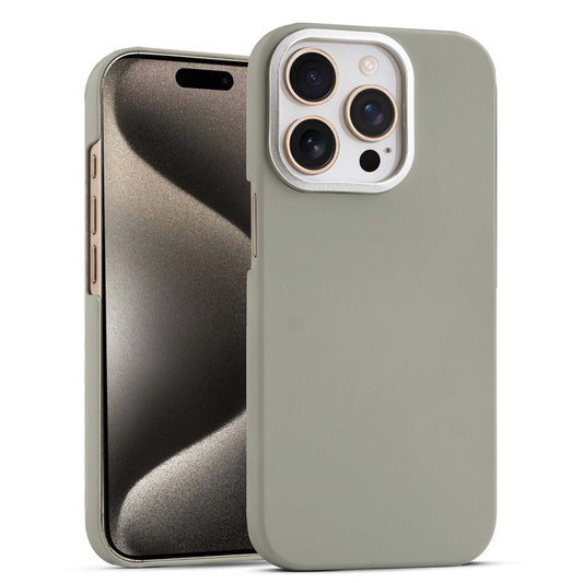 Stone Like Matte Finish Back Case for Apple iPhone 15 Pro Max , Detachable Camera Ring