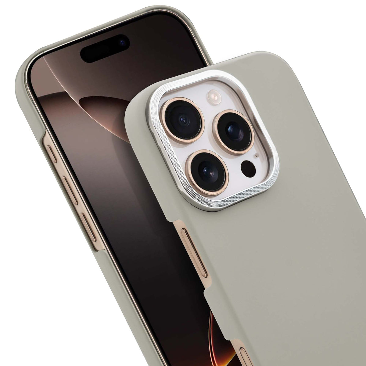 Detachable Ring Matte Case for Apple iPhone 16 Pro