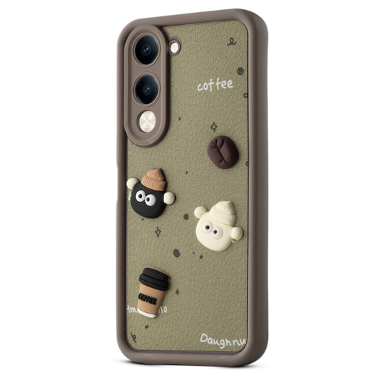 Playful 3D Cartoon Soft Back Case For Vivo Y19e With Camera Protection