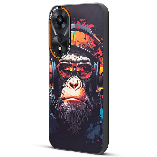 Dark Elegant Wild Creatures Printed Back Cases For Oppo A78 5G