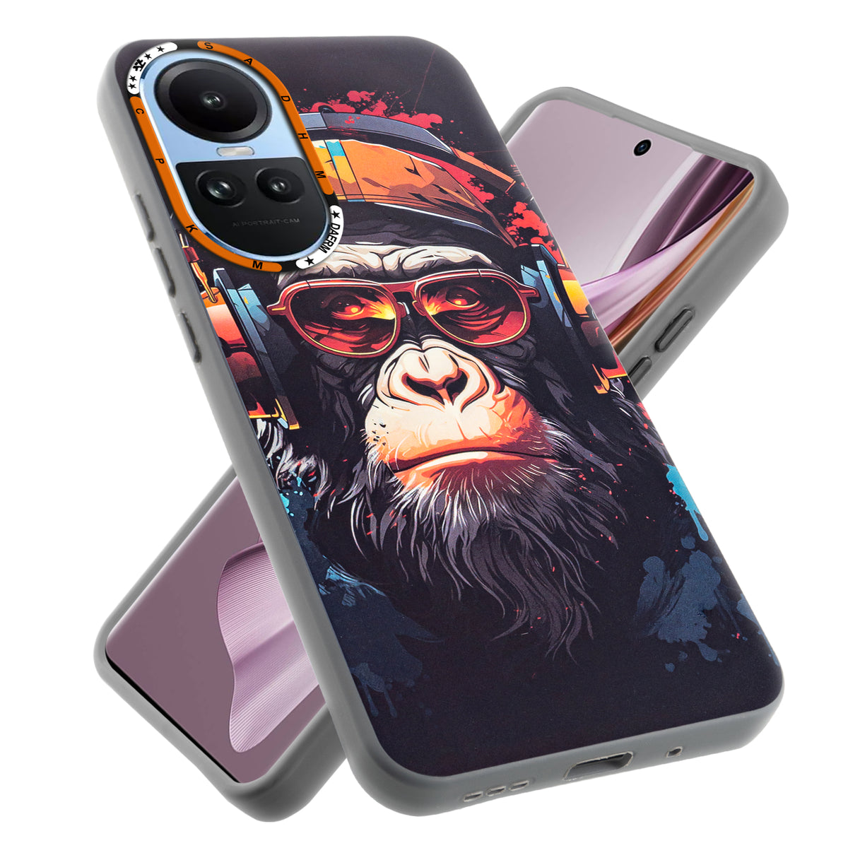 Dark Aesthetic Wild Animal Printed Back Cases For Oppo Reno 10 5G
