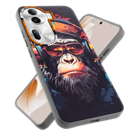 Dark Aesthetic Wild Animal Printed Back Cases For Oppo Reno 11 Pro 5G