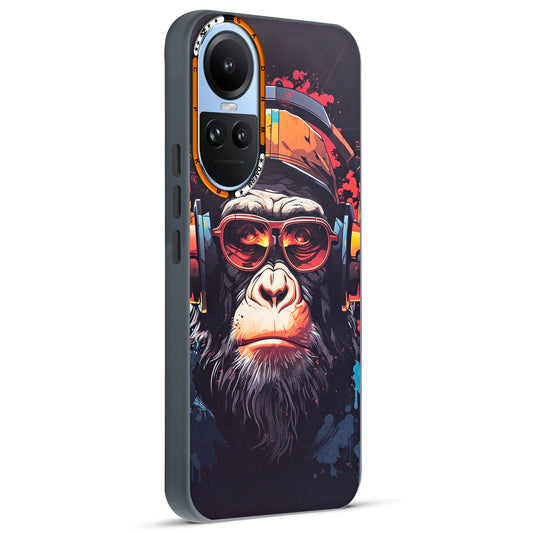 Dark Aesthetic Wild Animal Printed Back Cases For Oppo Reno 10 5G