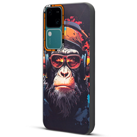 Dark Aesthetic Wild Animal Printed Back Cases For Vivo V30 5G