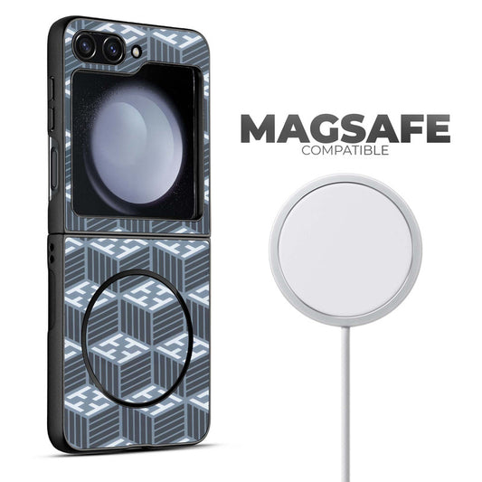 Flexible TPU Back Cover for Samsung Z Flip 5 with MagSafe Support & Unique Printed Designs