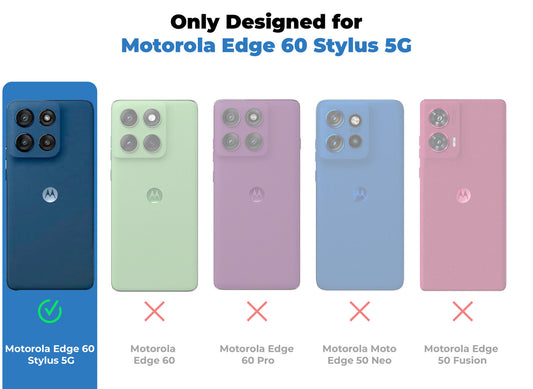Silicone Grip Clear Case Ring Holder Kickstand For Motorola Moto Edge 60 Stylus 5G