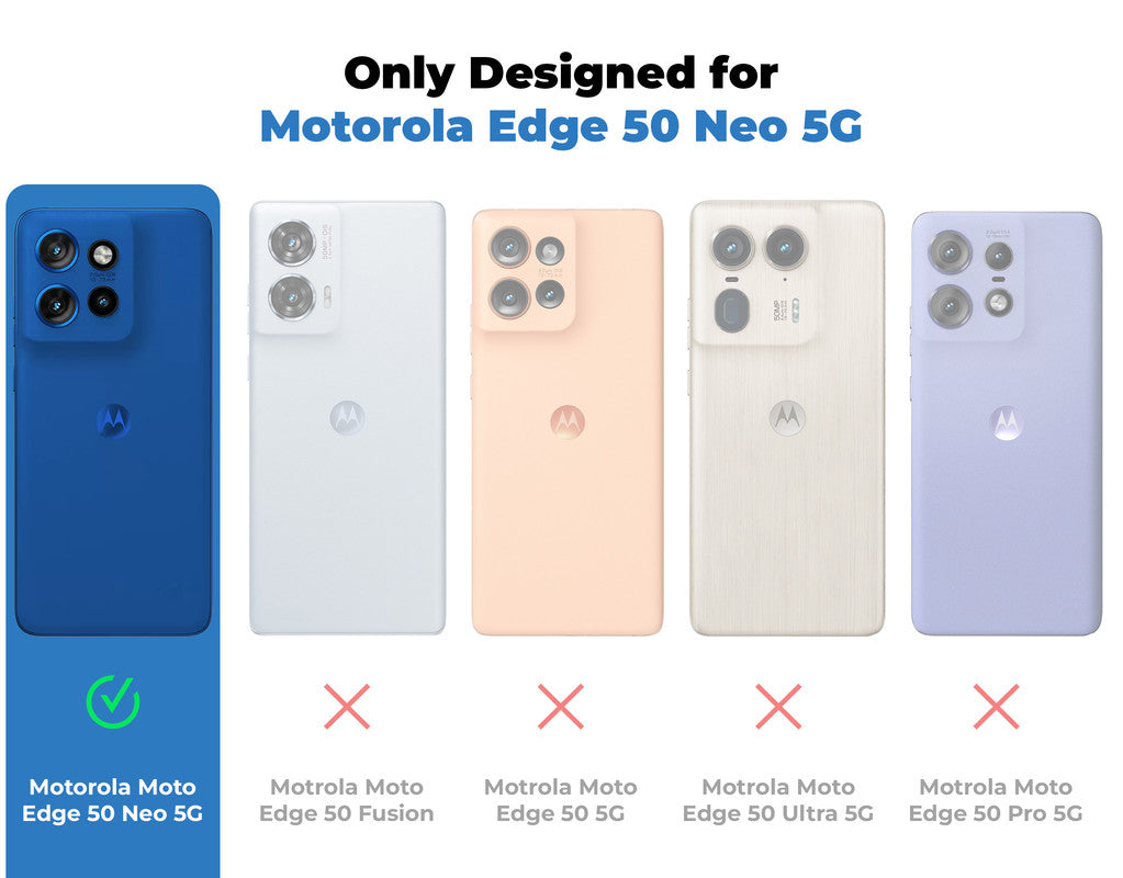 Moto Note 50 Glossy Hard Wireless Charging Support Case Motorola Moto Edge 50 Neo 5