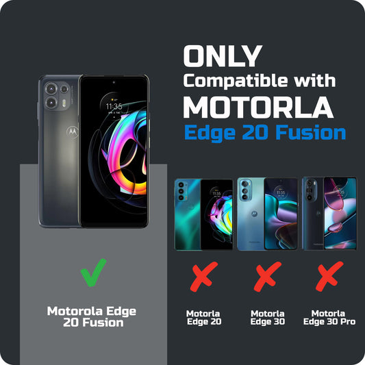 Premium Acrylic Transparent Back Cover for Motorola Moto Edge 20 Fusion