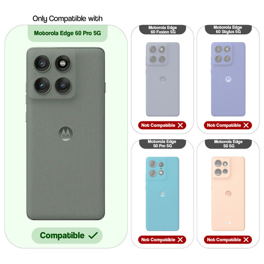 Shockproof Hybrid Transparent Phone Case For Motorola Moto Edge 60 Pro 5G with Hard Back and Soft Bumper for Maximum Protection