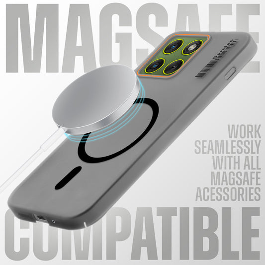 Colourful Frosted Matte Wireless Charging Support Back Cover Case for Motorola Moto Edge 70 5G With Raised Camera Protection