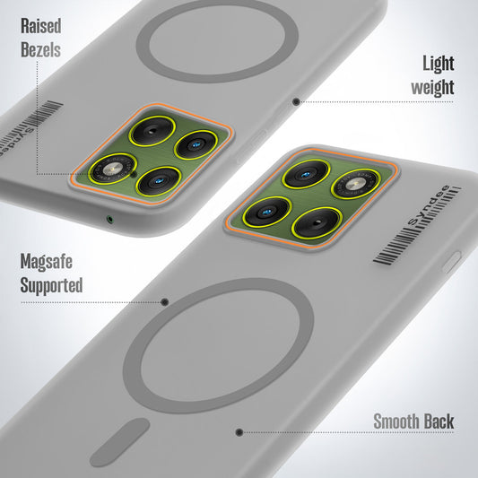 Colourful Frosted Matte Wireless Charging Support Back Cover Case for Motorola Moto Edge 70 5G With Raised Camera Protection