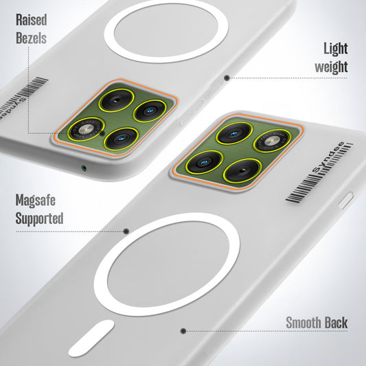 Colourful Frosted Matte Wireless Charging Support Back Cover Case for Motorola Moto Edge 70 5G With Raised Camera Protection